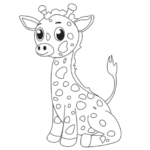 Ausmalbilder für Giraffen