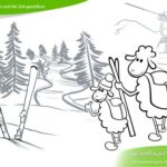 Ausmalbilder für Wanderungen