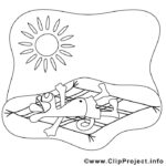 Ausmalbilder für Urlaubserinnerungen