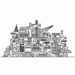 Ausmalbilder für antike Gebäude