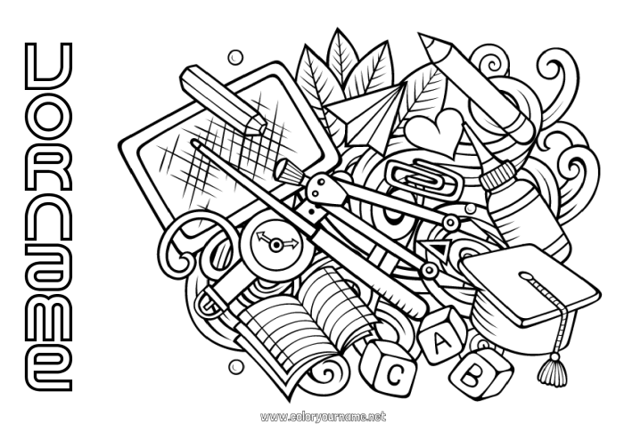 Ausmalbilder für Mal- und Zeichenkurse