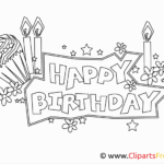 Ausmalbilder für Geburtstagsparty