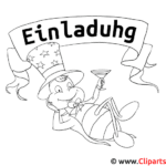 Ausmalbilder für Einladungen